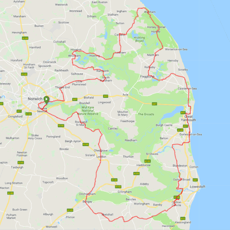 Tour de Broads: Summer Route Map