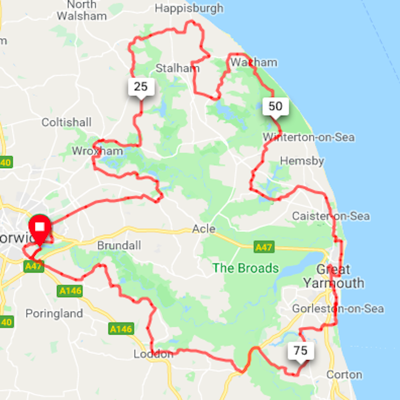 Tour de Broads: Summer Route Map